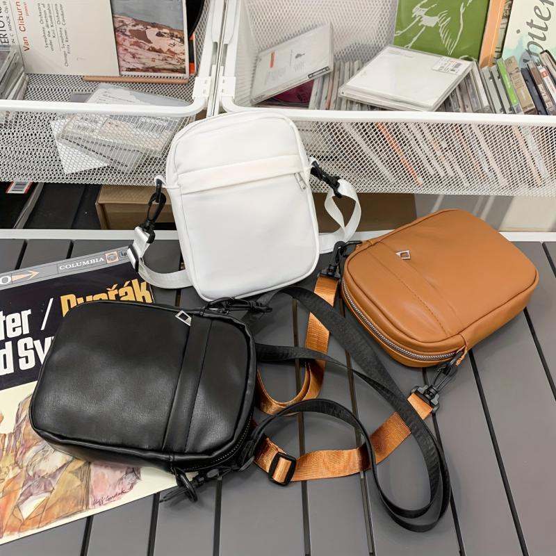 Men's Casual Small Zipper Crossbody Bag Shoulder Bag