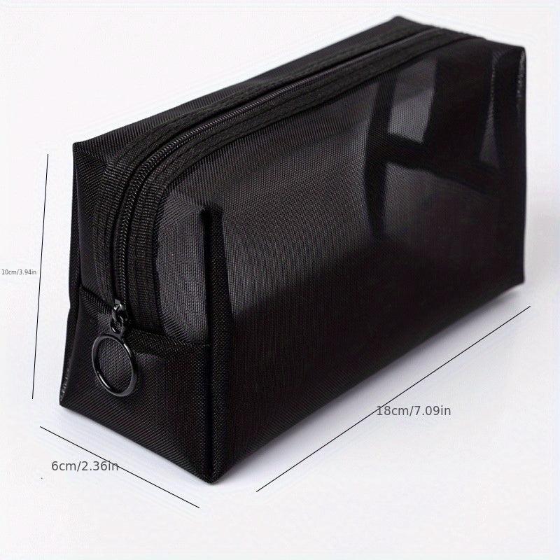 Portable Mesh Bag Cosmetic Storage Travel Toiletry Bag