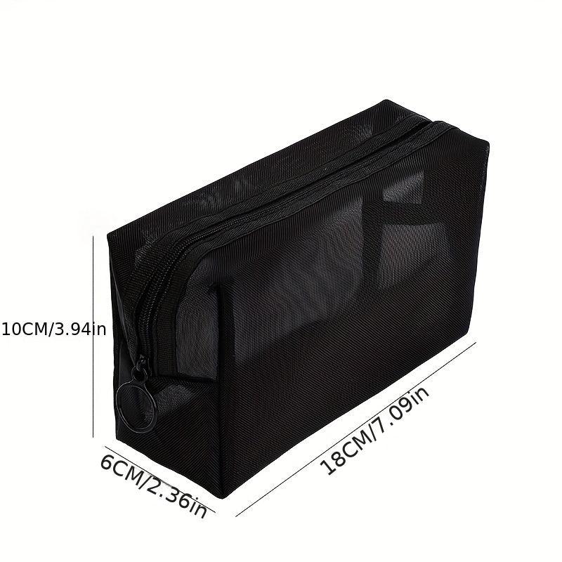 Portable Mesh Bag Cosmetic Storage Travel Toiletry Bag