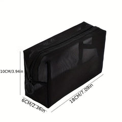 Portable Mesh Bag Cosmetic Storage Travel Toiletry Bag