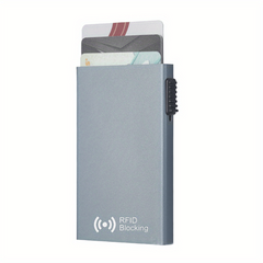 Anti Theft RFID ID Credit Card Holder Aluminium Metal Wallets Case