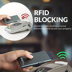 Anti Theft RFID ID Credit Card Holder Aluminium Metal Wallets Case