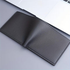 Men's PU Leather Credit Card Holder Wallet Case with 5 Card Slots