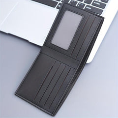 Men's PU Leather Credit Card Holder Wallet Case with 5 Card Slots