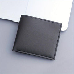 Men's PU Leather Credit Card Holder Wallet Case with 5 Card Slots