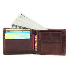 Men's RFID-Blocking Vintage Leather Wallet