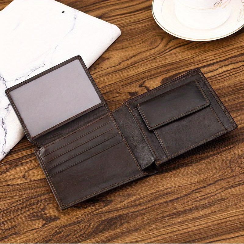 Men's RFID-Blocking Vintage Leather Wallet