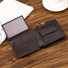 Men's RFID-Blocking Vintage Leather Wallet