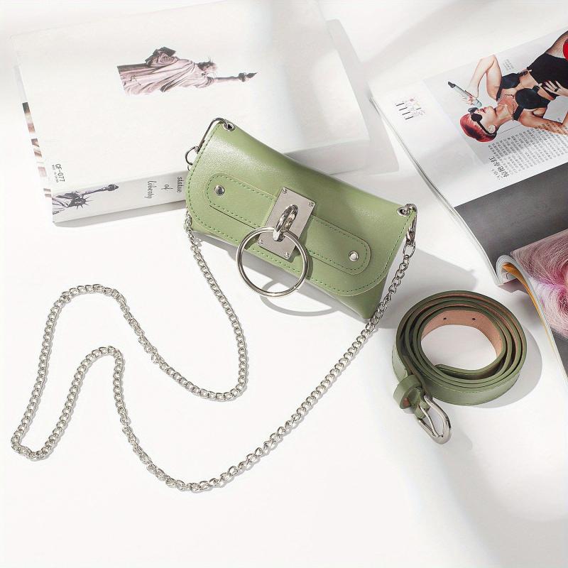 Chain Decor Crossbody Bag for Women, Outdoor Waist Bag