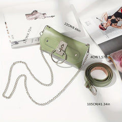 Chain Decor Crossbody Bag for Women, Outdoor Waist Bag