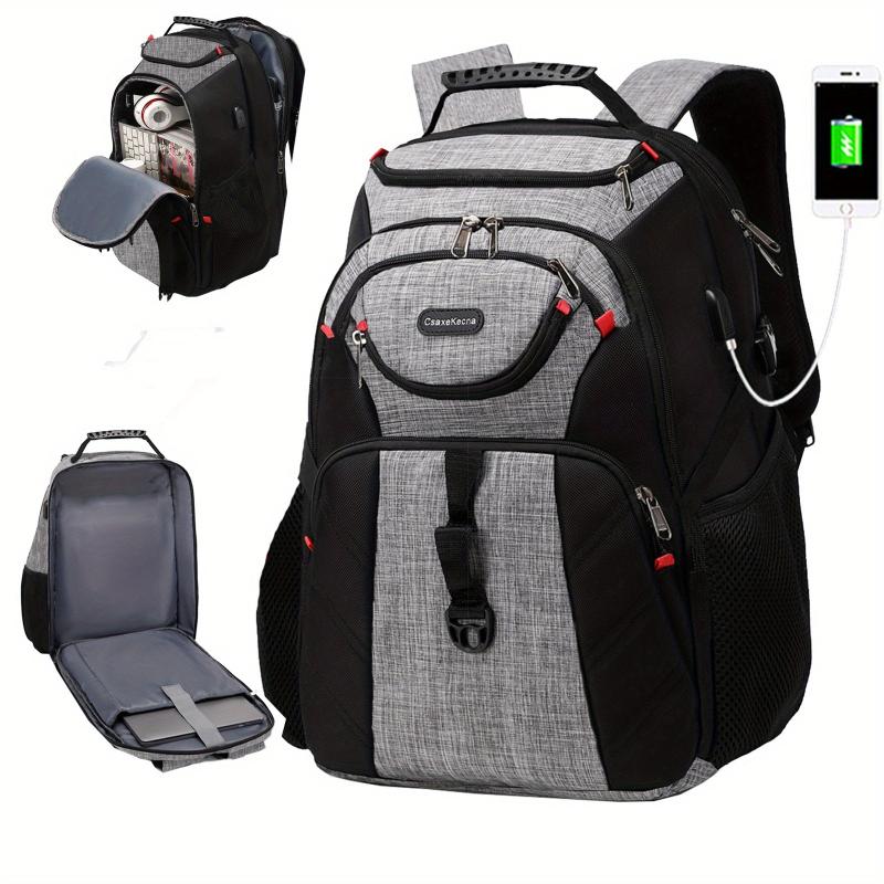 Waterproof Travel Laptop Backpack with USB Charging Port