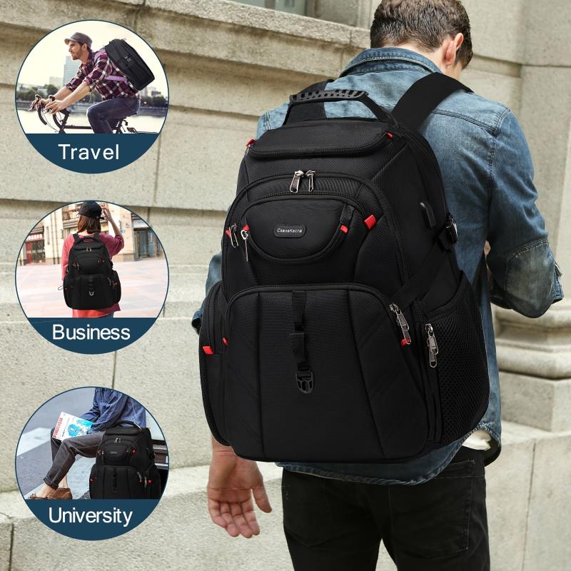 Waterproof Travel Laptop Backpack with USB Charging Port