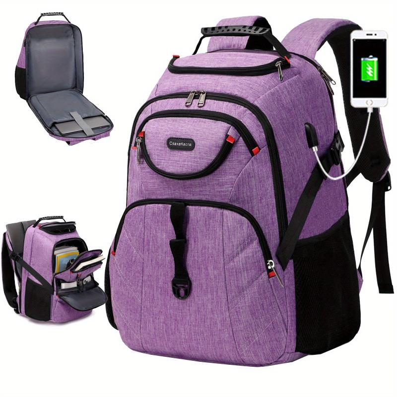 Waterproof Travel Laptop Backpack with USB Charging Port