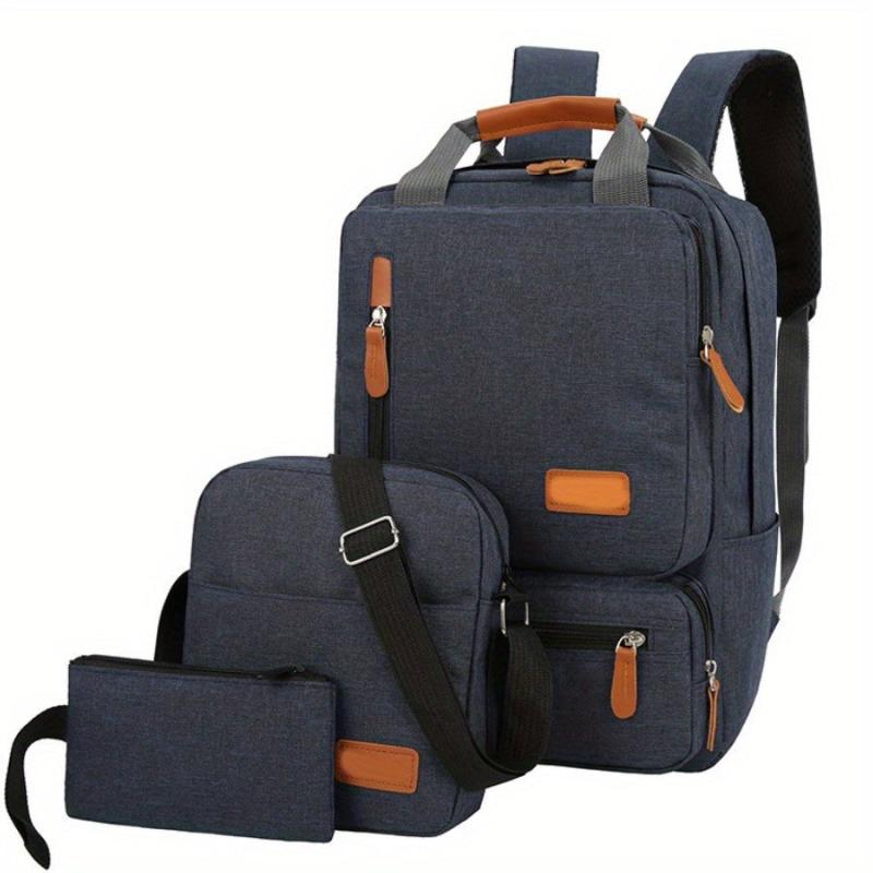 Men's Compartment Backpack Set Outdoor Sports Travel Clutch Bag Waterproof