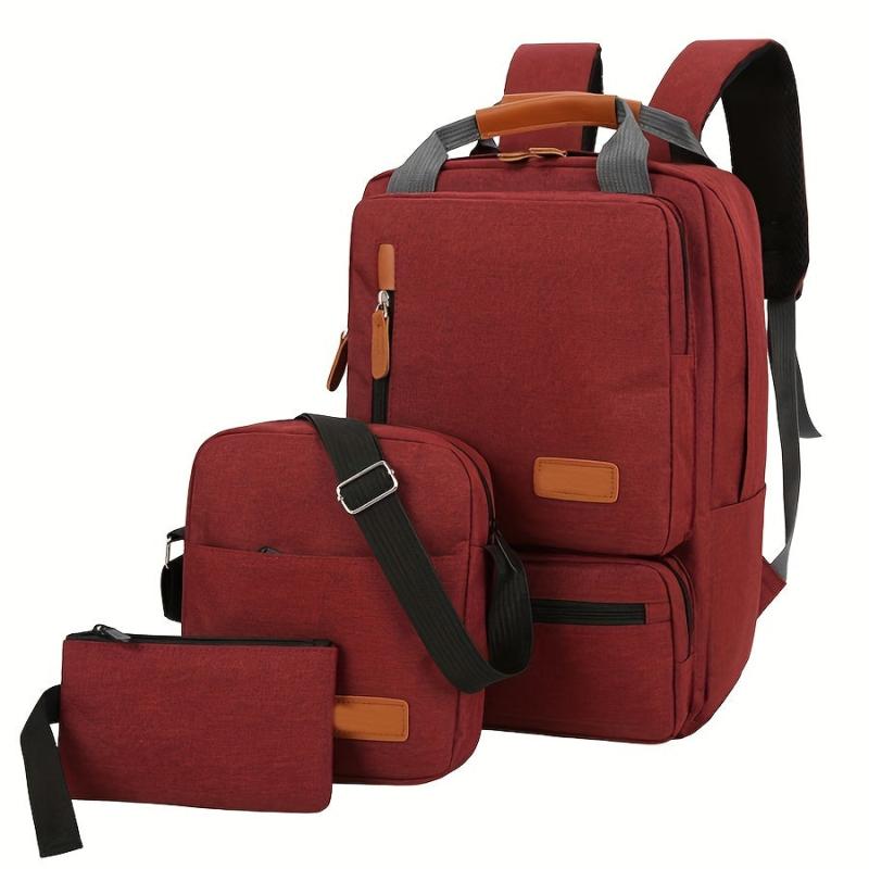 Men's Compartment Backpack Set Outdoor Sports Travel Clutch Bag Waterproof