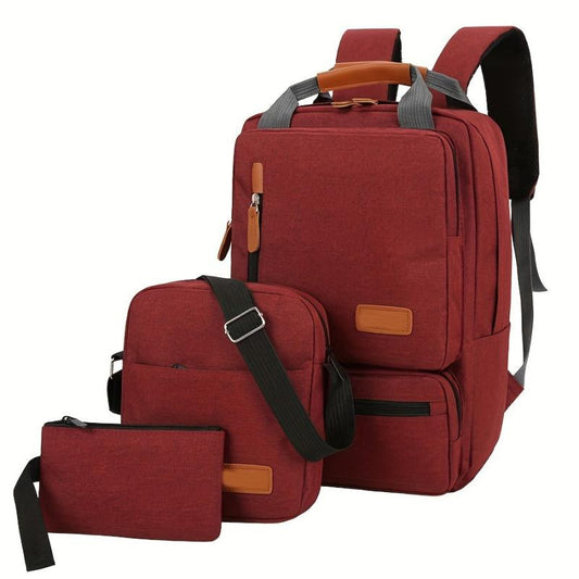 Men's Compartment Backpack Set Outdoor Sports Travel Clutch Bag Waterproof