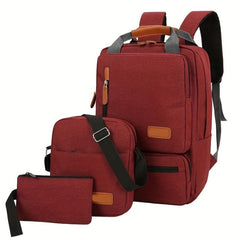 Men's Compartment Backpack Set Outdoor Sports Travel Clutch Bag Waterproof