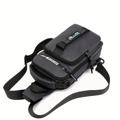 Men's Casual Chest Bag USB Charging Port Shoulder Bag