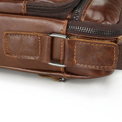 Men's Casual Leather Cross Body Bag