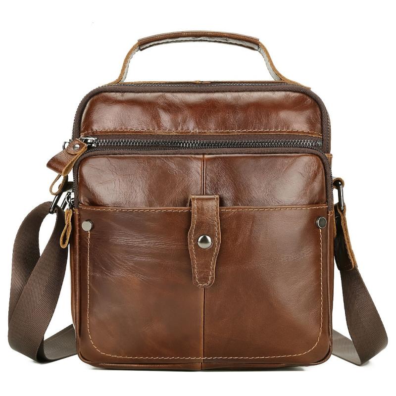 Men's Casual Leather Cross Body Bag