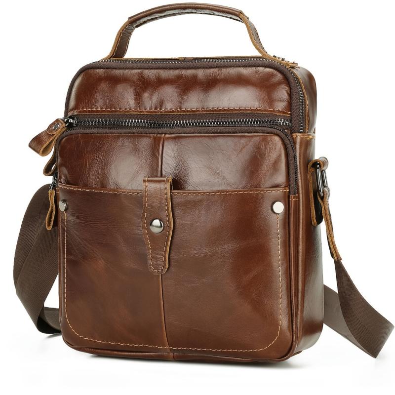 Men's Casual Leather Cross Body Bag