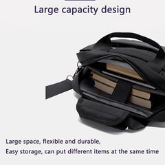 Men's Shoulder Bag Waterproof Business Satchel Small