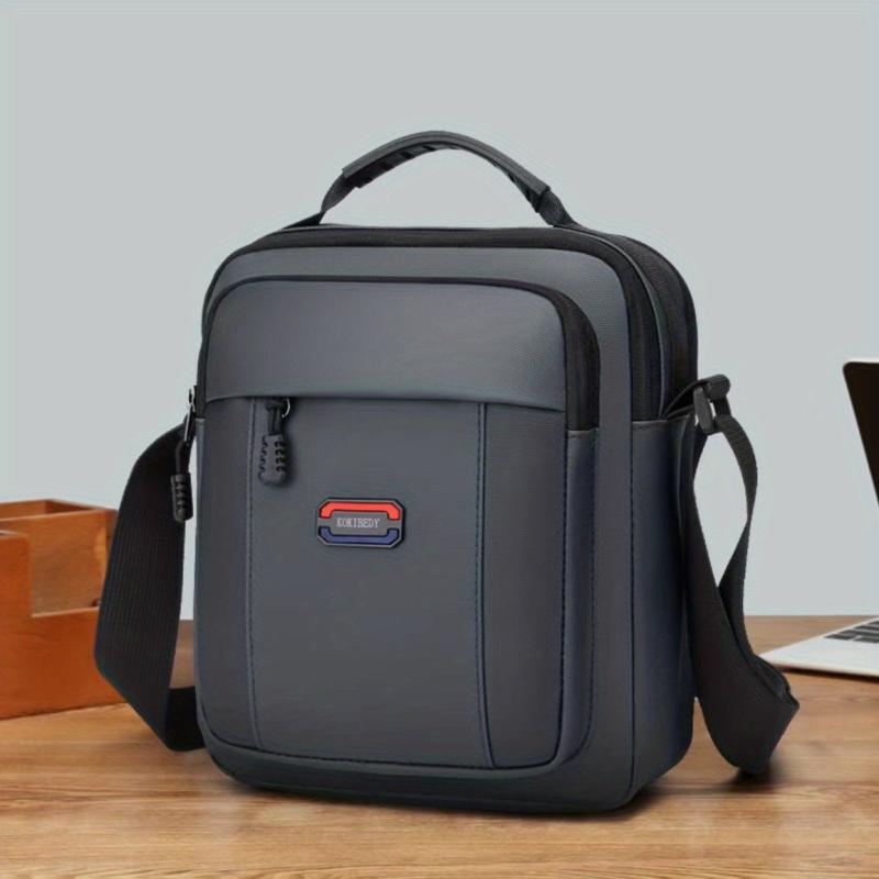 Men's Canvas Shoulder Bag Crossbody Bag Large Capacity Messenger Bag
