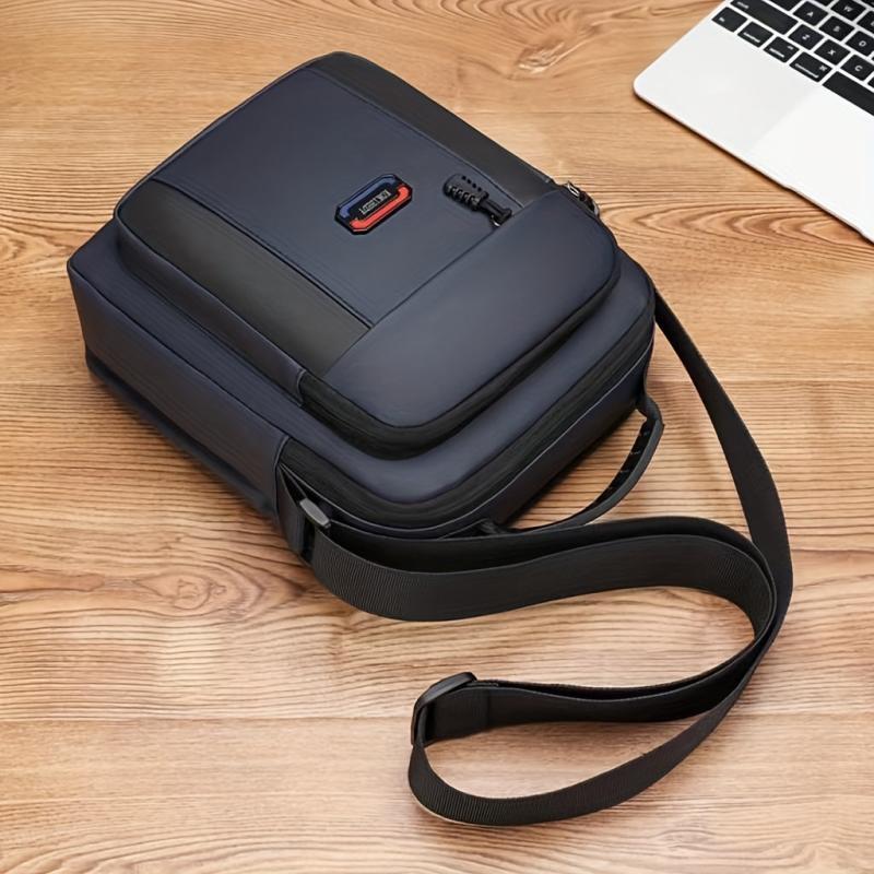 Men's Canvas Shoulder Bag Crossbody Bag Large Capacity Messenger Bag