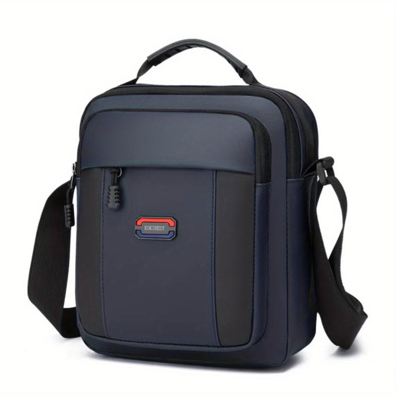 Men's Canvas Shoulder Bag Crossbody Bag Large Capacity Messenger Bag