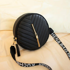 Small Crossbody Bag Tassel Quilted Coin Purse for Daily Travel Campus Office