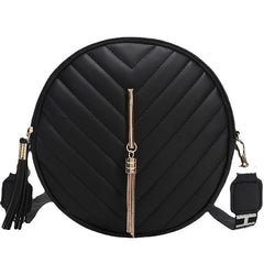 Small Crossbody Bag Tassel Quilted Coin Purse for Daily Travel Campus Office
