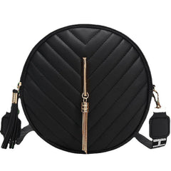 Small Crossbody Bag Tassel Quilted Coin Purse for Daily Travel Campus Office