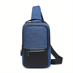 Men's Outdoor Waterproof Chest Bag Reflective Strap Shoulder Bag
