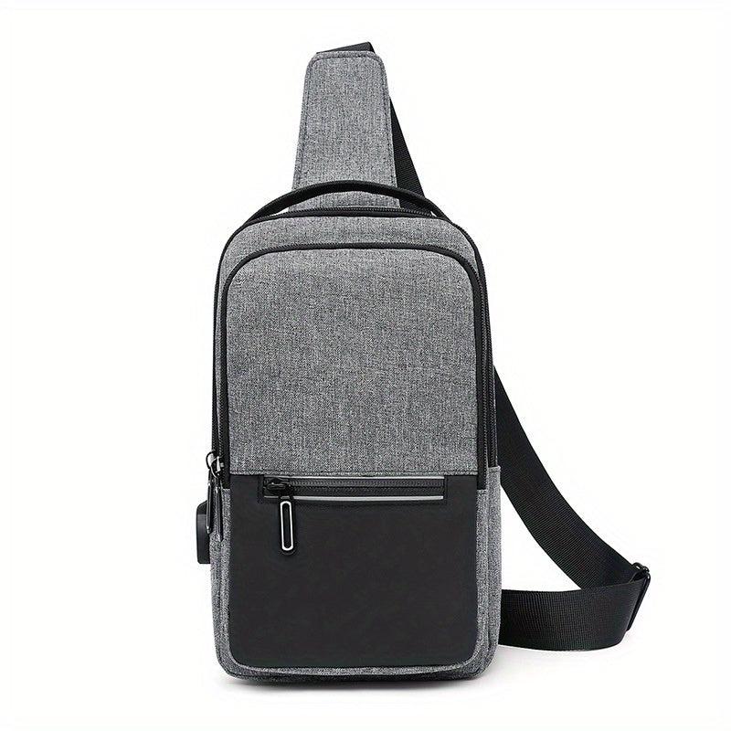 Men's Outdoor Waterproof Chest Bag Reflective Strap Shoulder Bag