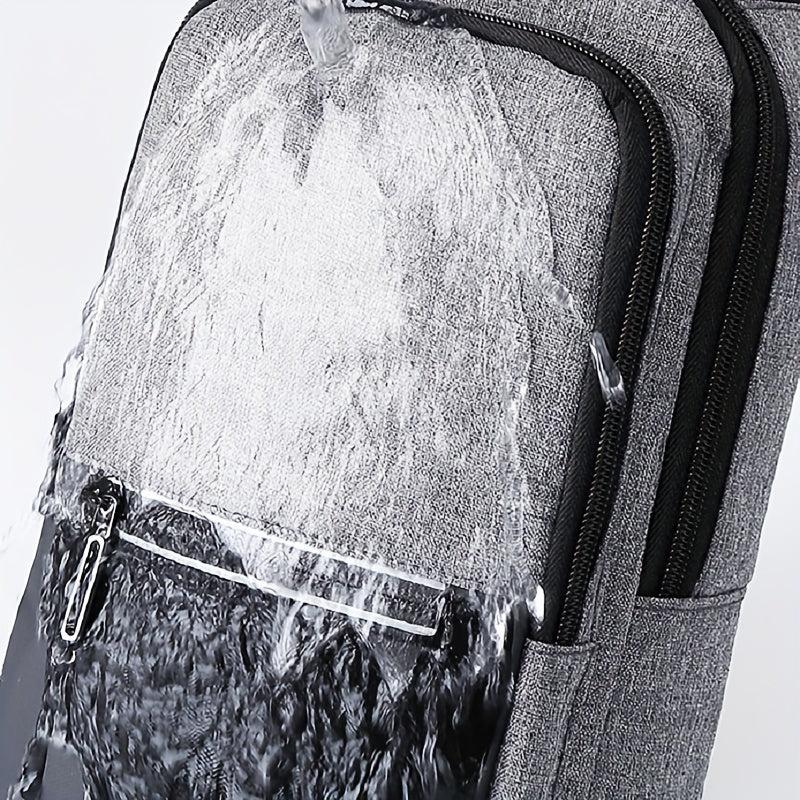 Men's Outdoor Waterproof Chest Bag Reflective Strap Shoulder Bag