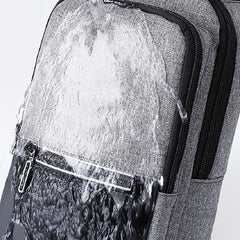 Men's Outdoor Waterproof Chest Bag Reflective Strap Shoulder Bag