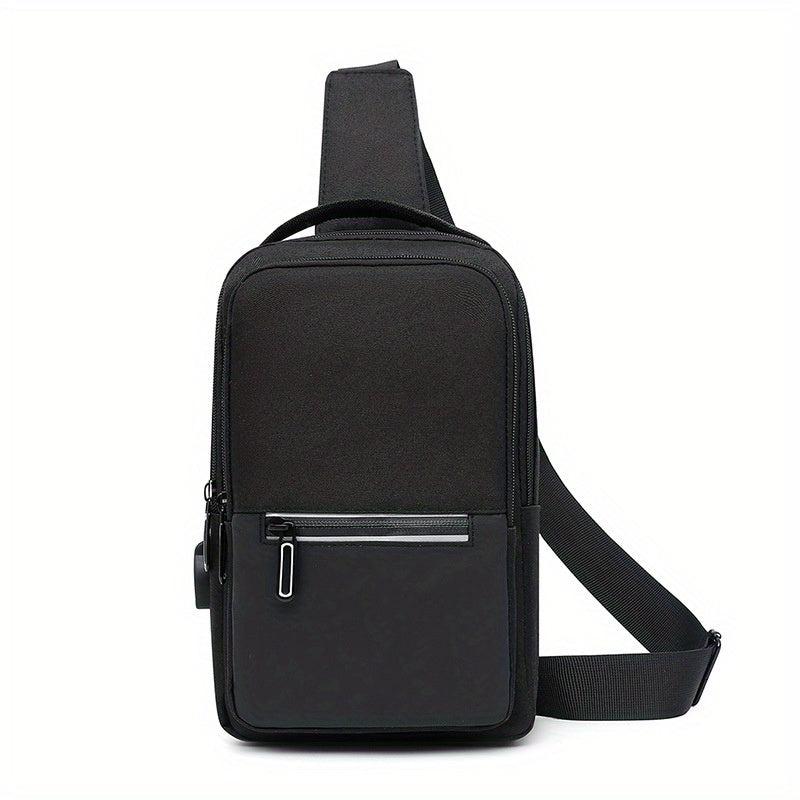 Men's Outdoor Waterproof Chest Bag Reflective Strap Shoulder Bag