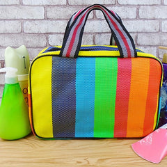 Foldable Bath Basket Mesh Wash Bag