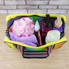 Foldable Bath Basket Mesh Wash Bag