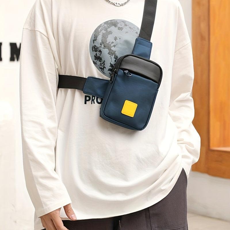 Men's Single Shoulder Crossbody Bag for Outdoor Sports Hiking Running