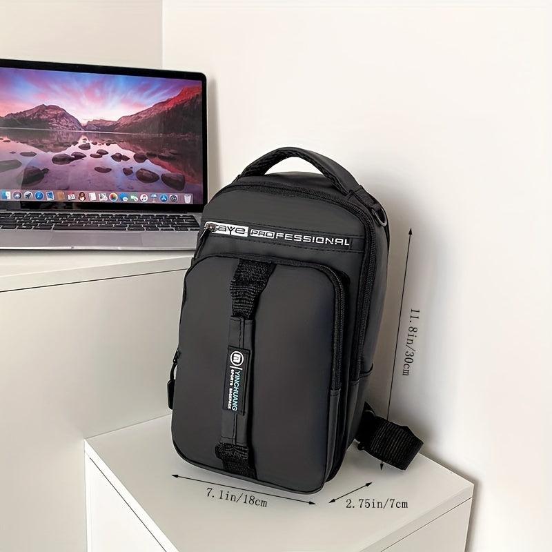 Men's USB Chest Bag Multifunctional Shoulder Bag