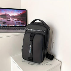 Men's USB Chest Bag Multifunctional Shoulder Bag