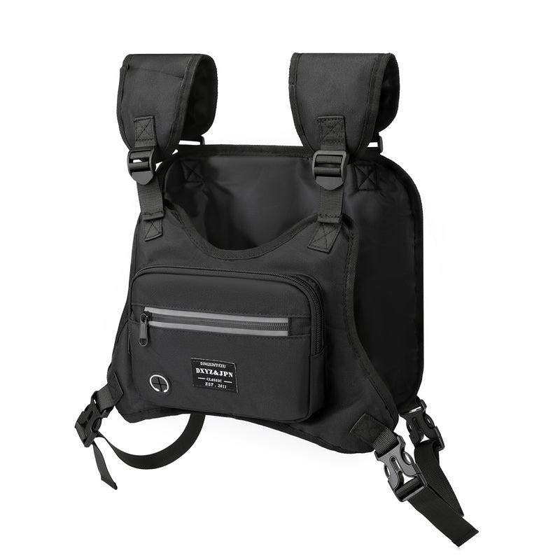 Men's Street Chest Bag With Headphone Jack