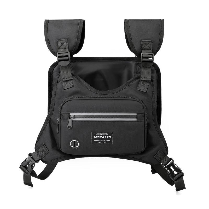 Men's Street Chest Bag With Headphone Jack