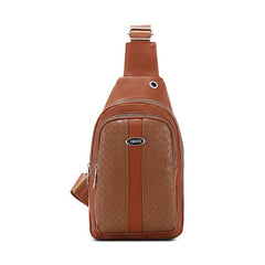 Men's PU Leather Casual Crossbody Bag