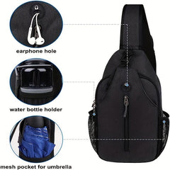 Men's Nylon Crossbody Bag Multifunctional Shoulder Bag