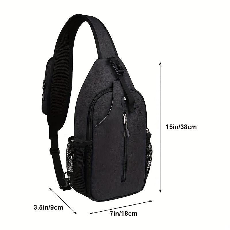 Men's Nylon Crossbody Bag Multifunctional Shoulder Bag