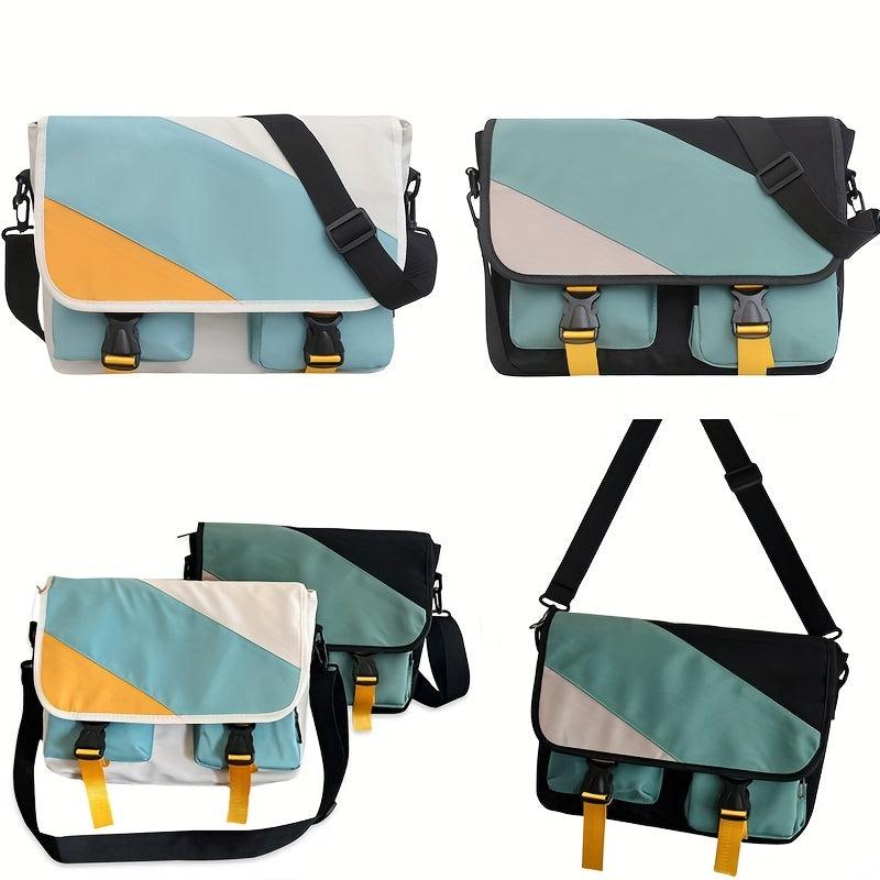 Preppy Student Crossbody Bag Sling Bag Large Capacity Casual Messenger