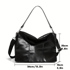 Men's Commuter Messenger Bag Leather Shoulder Bag