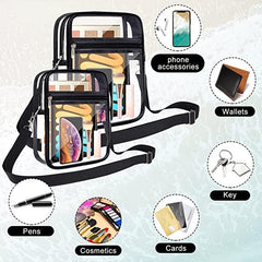 Stadium Approved Clear Crossbody Bag for Concerts and Events